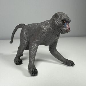 Baboon Action Figure 1994 Save Wildlife Series VTG zoo S5 PVC educational